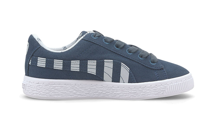 (PS) PUMA Basket Canvas Little 'TIme 4 Change - Dark Denim' 371756-02