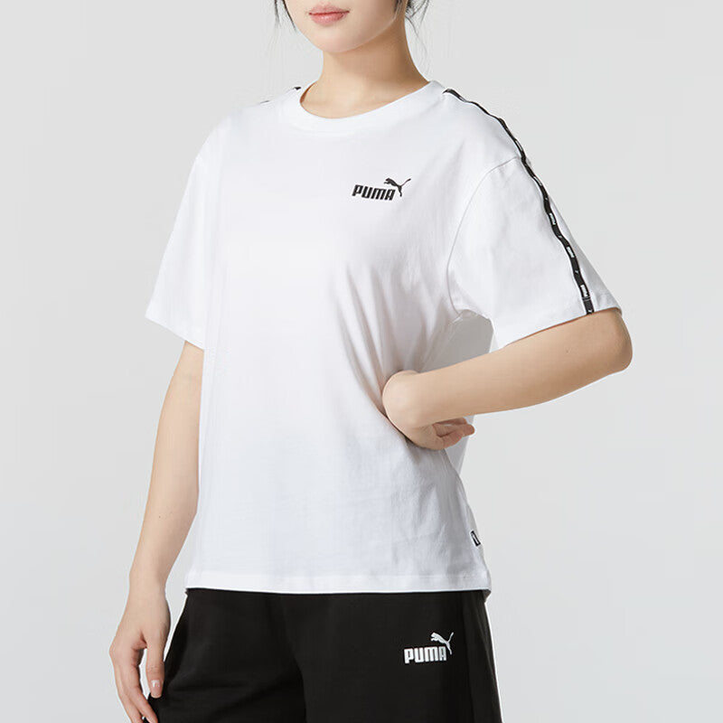 (WMNS) PUMA Essentials Logo T-Shirt 'White' 685585-02