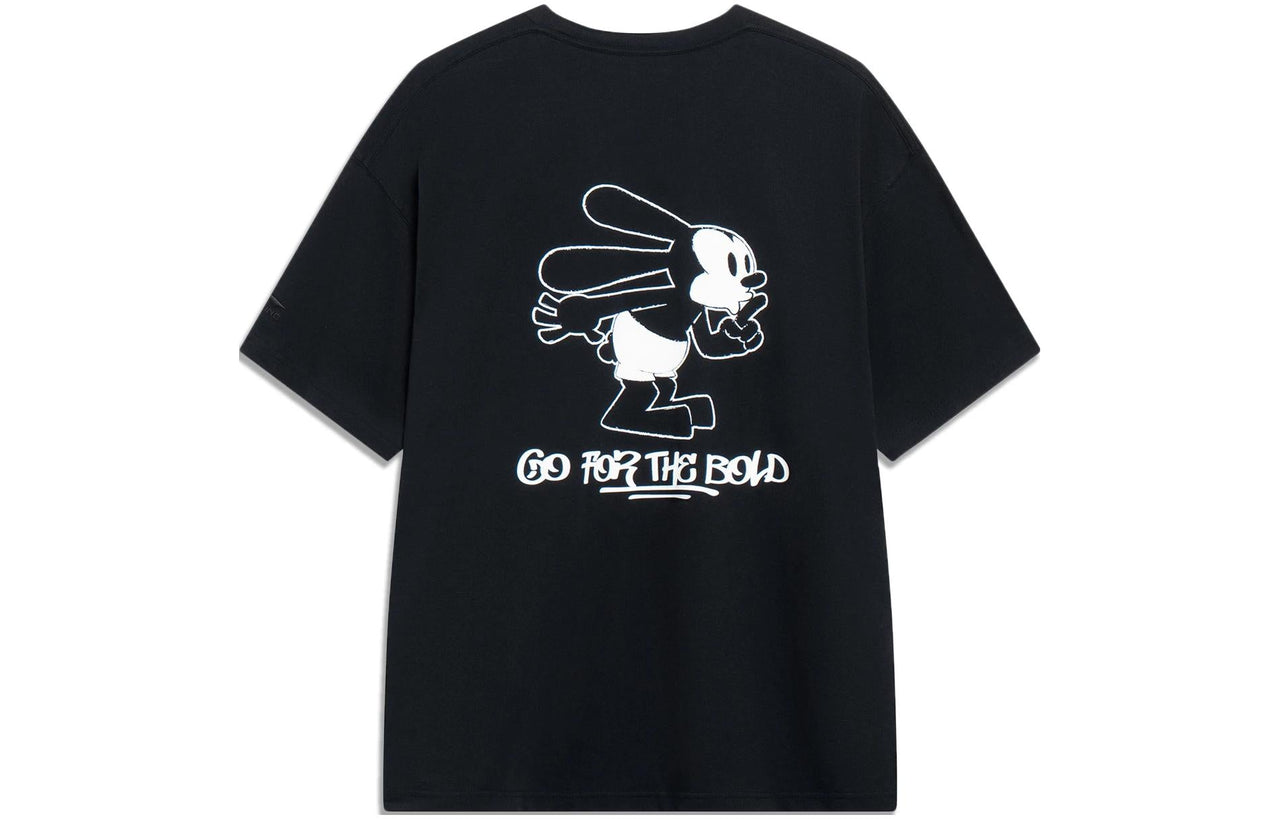 Li-Ning x Disney Graphic T-shirt 'Black' AHST313-1