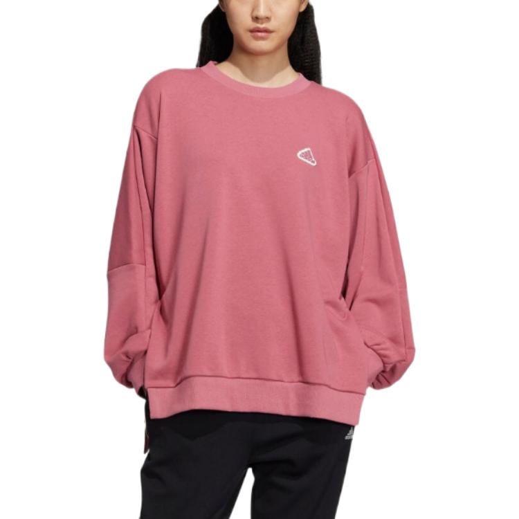 (WMNS) adidas Word Sweater Crew 'Pink' IA5226