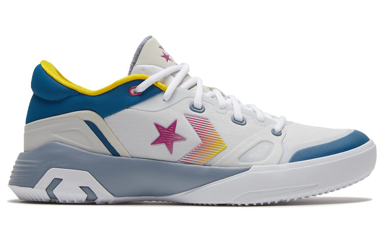 Converse G4 Basketball Shoes White Blue 168792C