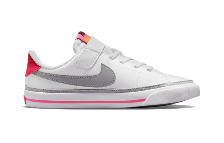 (PS) Nike Court Legacy 'White Pink Prime Light Smoke Grey' DA5381-111