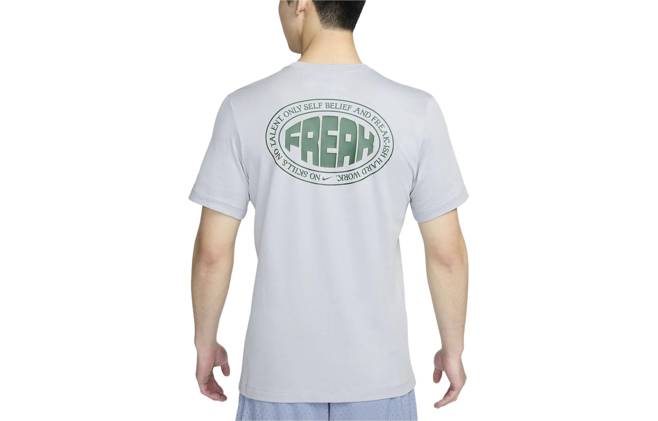 Nike Giannis Graphic T-shirt Asia Sizing 'Grey' FV8409-012