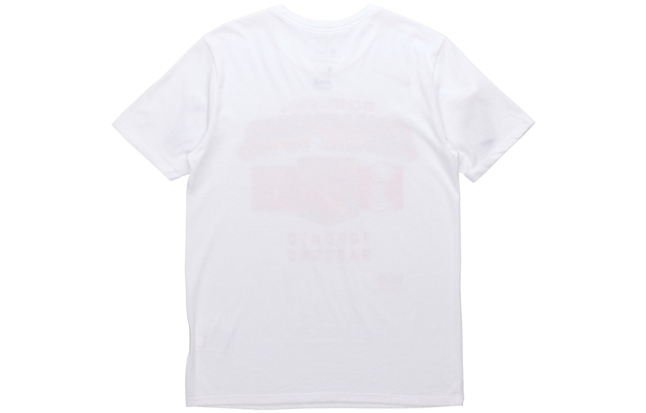 Nike Toronto Raptors Casual Short-Sleeved Male White CW2676-100