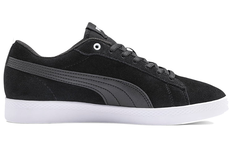 (WMNS) PUMA Smash v2 SD Black/White Low Casual Board Shoes 365313-01