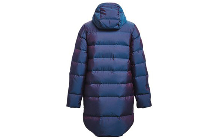 (WMNS) Under Armour ColdGear Infrared Down Iridescent Parka 'Navy Blue' 1365812-422