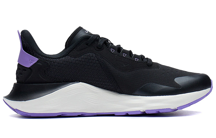 (WMNS) Li-Ning Daily Running Clouds Running Shoes 'Black Purple' ARSS014-1