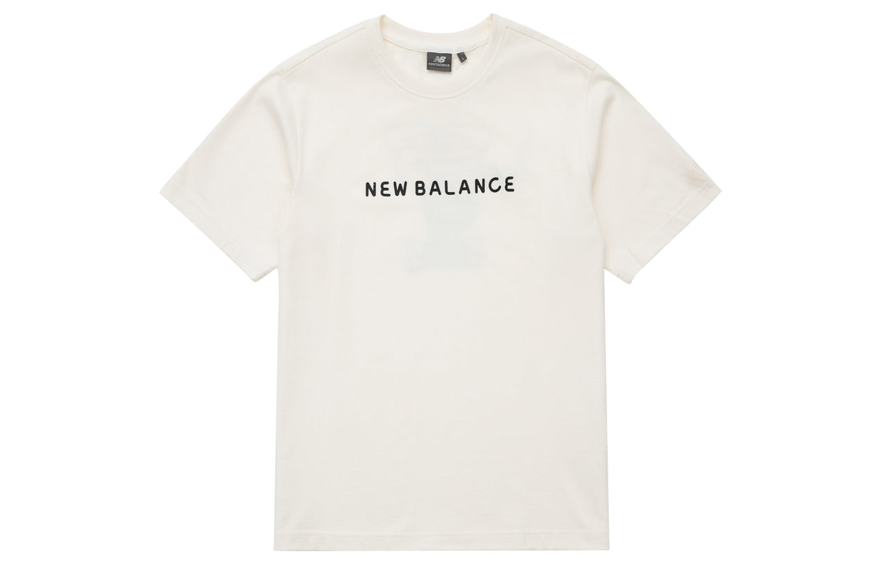 New Balance Logo Tee 'White Black' 5ED26201-IV