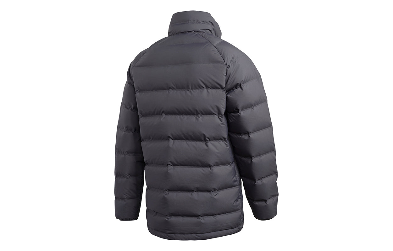 adidas Helionic Stand Collar Stay Warm Casual Sports Down Jacket Gray FT2530