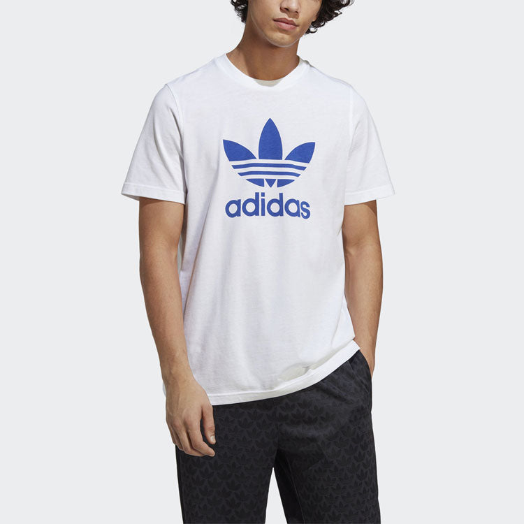 adidas originals Adicolor Classics Trefoil T-shirt 'White Blue' IA4813