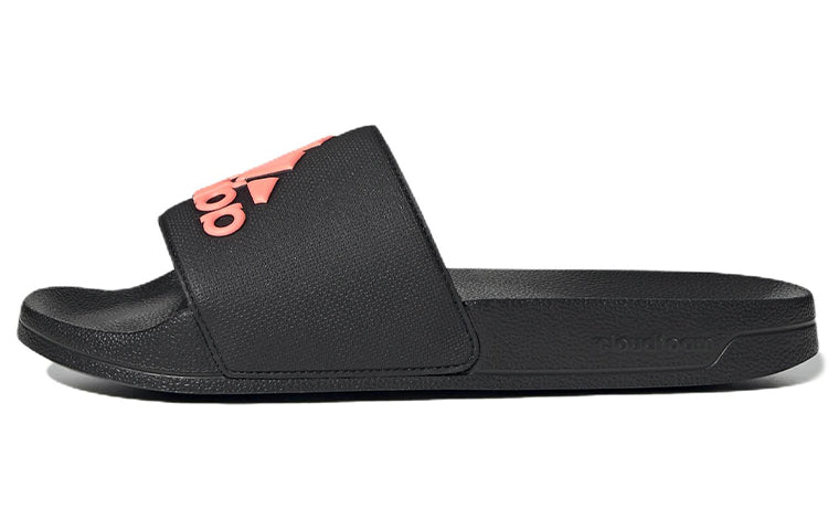 adidas Adilette Cozy Wear-Resistant Black Unisex Slippers 'Black Pink' GZ3778