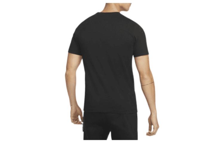 Nike Lebron Pattern Printing Knit Casual Short Sleeve Black DQ1884-010