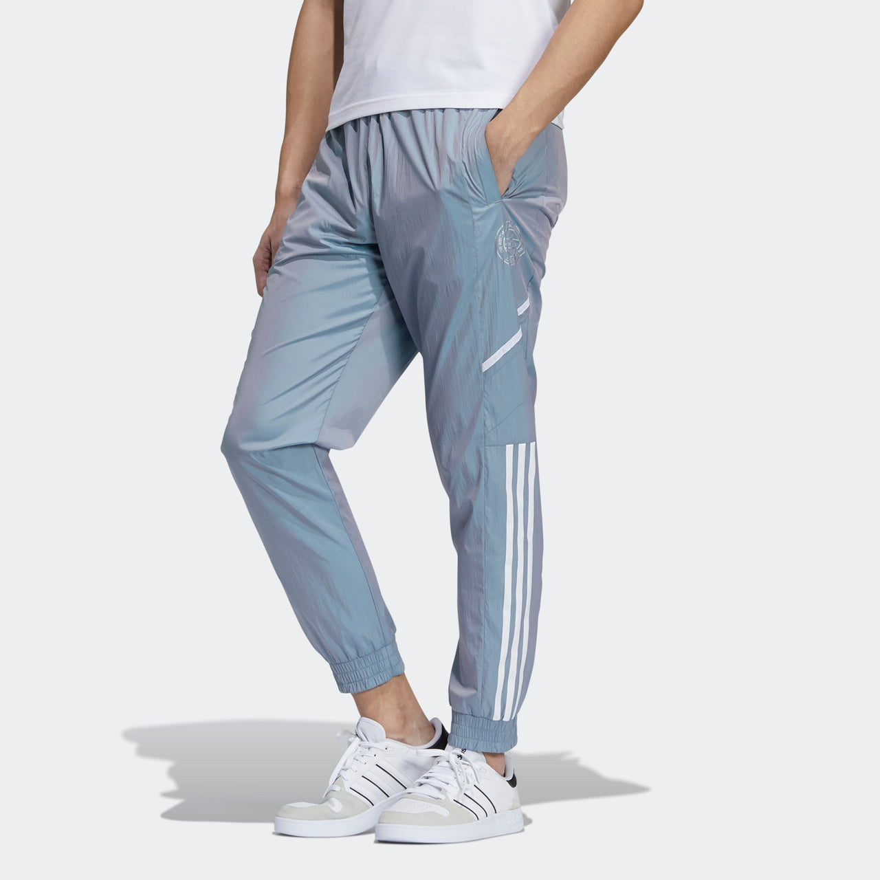 adidas neo M Hype Tp Q2 Casual Sports Side Stripe Running Long Pants light grey GP5716