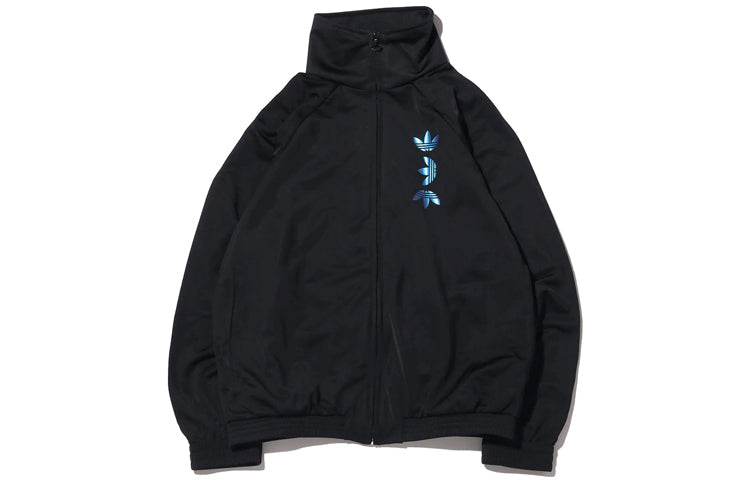 adidas originals Zeno Track Jacket Back Logo Printing Black FS7333
