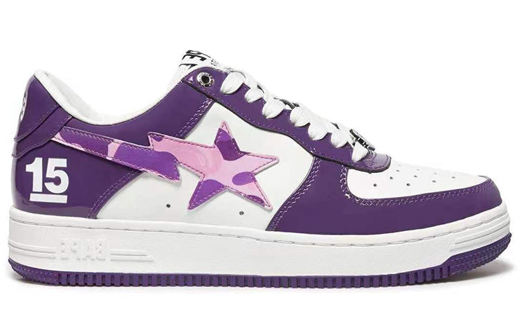 (WMNS) A Bathing Ape Bape Sta Taipei 15 Anniversary 'White Purple' 1I22-291-001