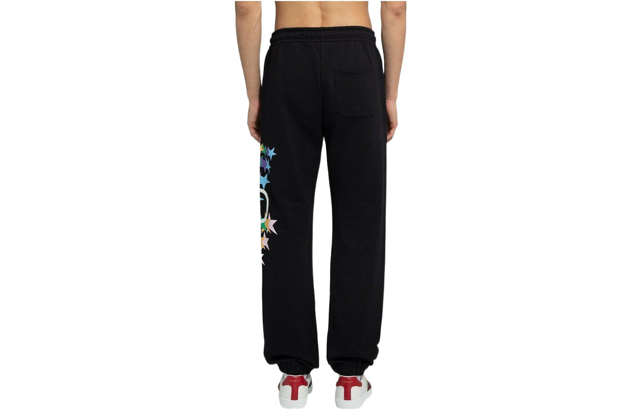 Gucci Off-White Graphic Print Lounge Pants 'Black' 663246-XJDOV-1082
