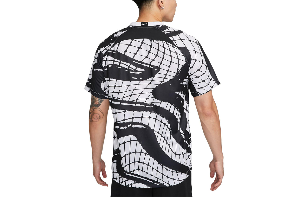 Nike Dri-FIT Football Shirt 'Black White' FB6408-100