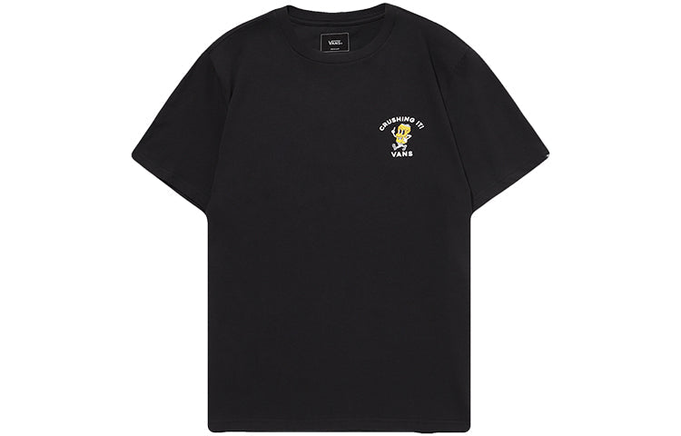 Men's Vans Funny Printing Casual Short Sleeve Black VN0A4UQPBLK