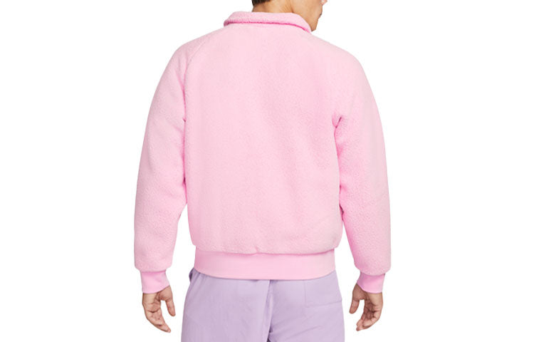 Nike SB Sherpa Casual Zipper Design lapel Skateboard Jacket Pink DM0873-629