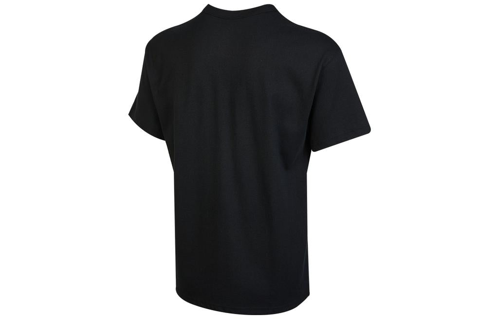 Men's Nike Solid Color Pocket Round Neck Loose Short Sleeve Black T-Shirt DQ9296-010