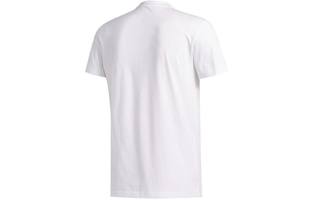adidas Printing Round Neck Training Short Sleeve White FT8832