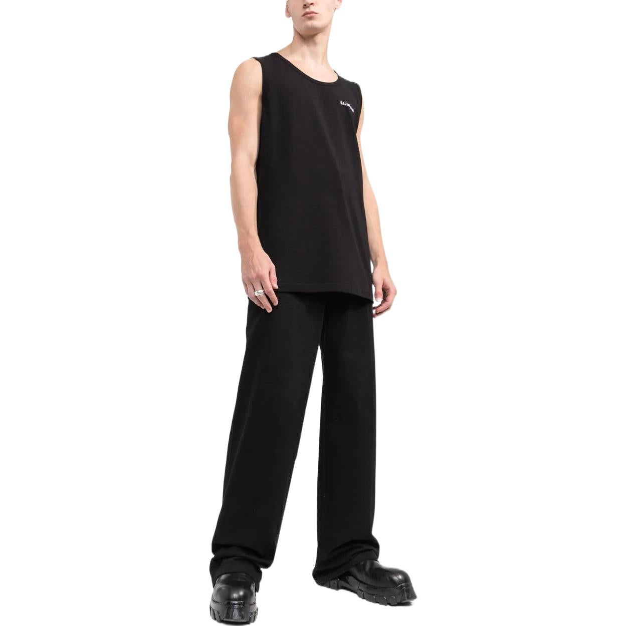 Balenciaga Loose Tank Top 'Black' 697880TMVM31070