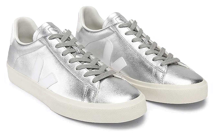 Veja Campo Chromefree Lace-Up 'Silver White' CP0502684