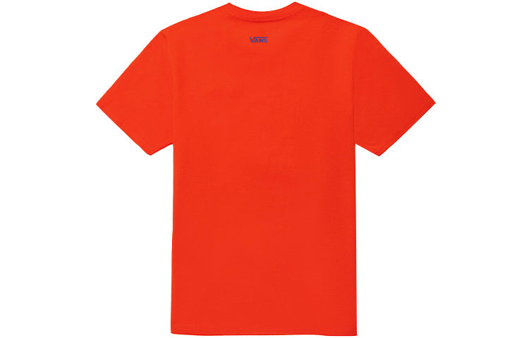 (WMNS) Vans Funny Pattern Small Turtle Embroidered Sports Short Sleeve Orange VN0A5F2E9D2