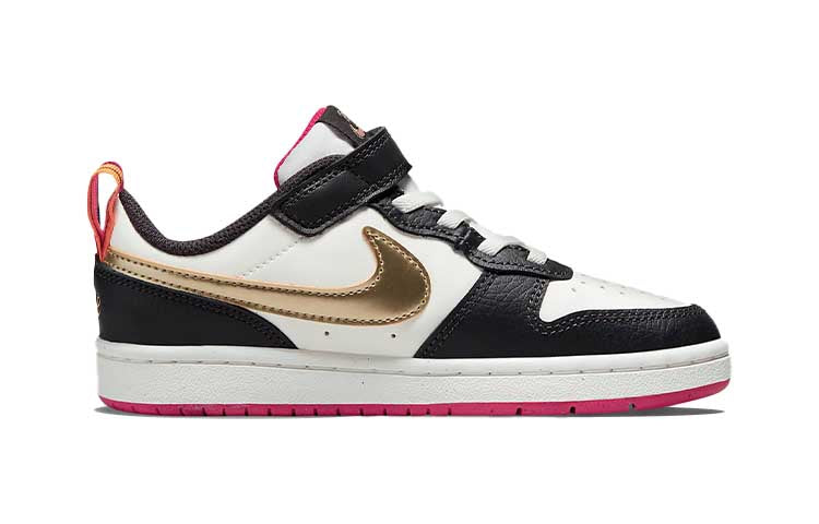 (PS) Nike Court Borough Low 2 SE 'White Pink Prime Metallic Pewter' DJ0041-100