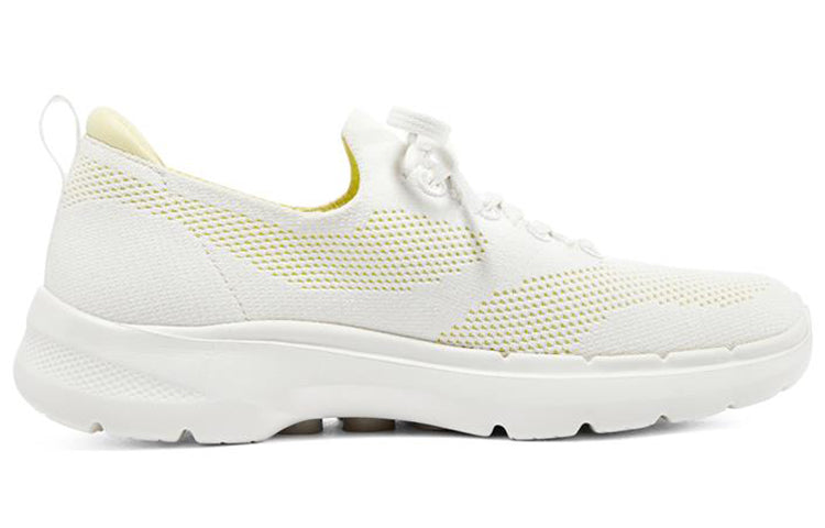 (WMNS) Skechers Go Walk 6 Hyper Burst 'White Yellow' 896136-WLM