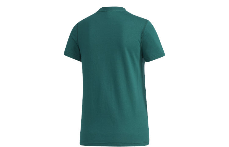(WMNS) adidas neo Casual Sports Short Sleeve Forest Green GJ7928
