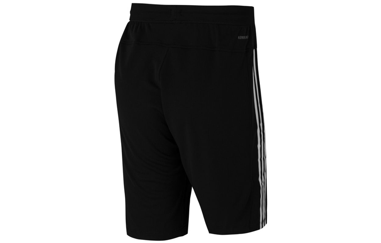 adidas M Tech Short Training Sports Stripe Breathable Shorts Black GJ2727