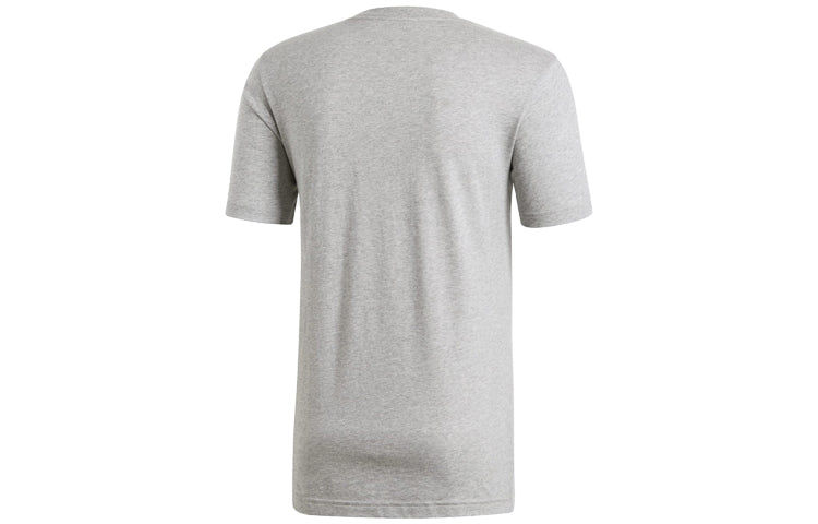 adidas Alphabet Logo Printing Sports Short Sleeve Gray DV3051