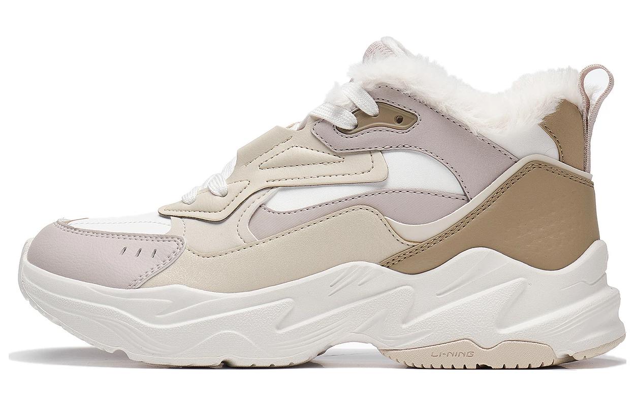 (WMNS) Li-Ning Defender 'White Light Brown' AGLT128-3