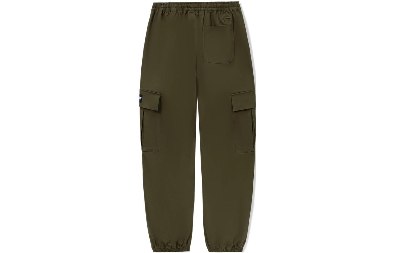 Li-Ning Skateboarding Cargo Joggers Pants 'Olive Green' AKXS085-3