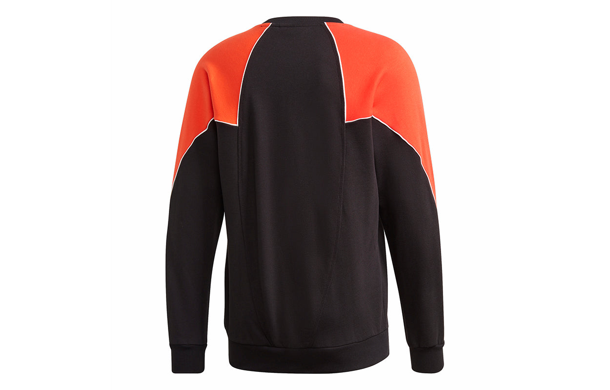 adidas originals B Trf Ab Crew Colorblock Casual Sports Pullover Black GE0807
