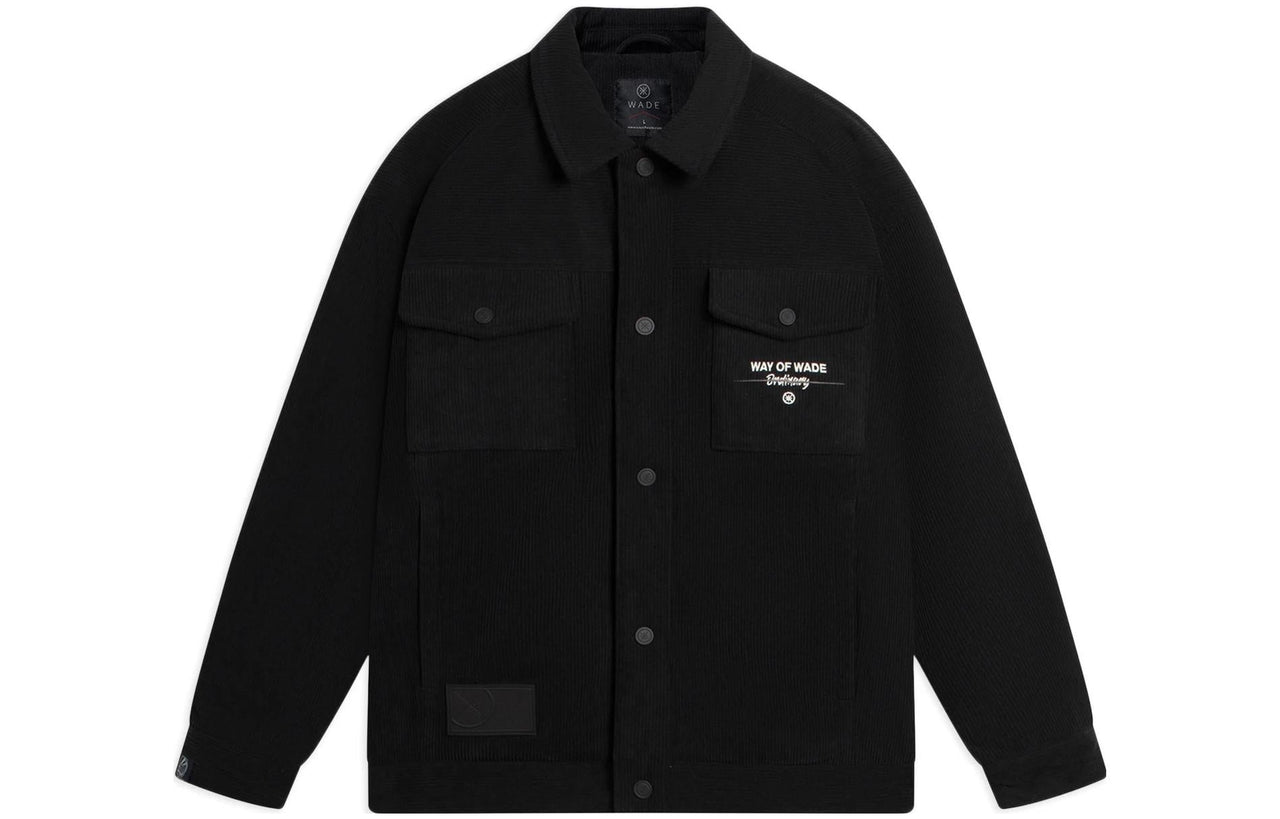Li-Ning Way Of Wade Logo Corduroy Jacket 'Black' AJMS065-1