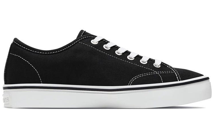 (WMNS) Skechers Cupsole 1 Low Canvas Shoes Black 66666131-BLK