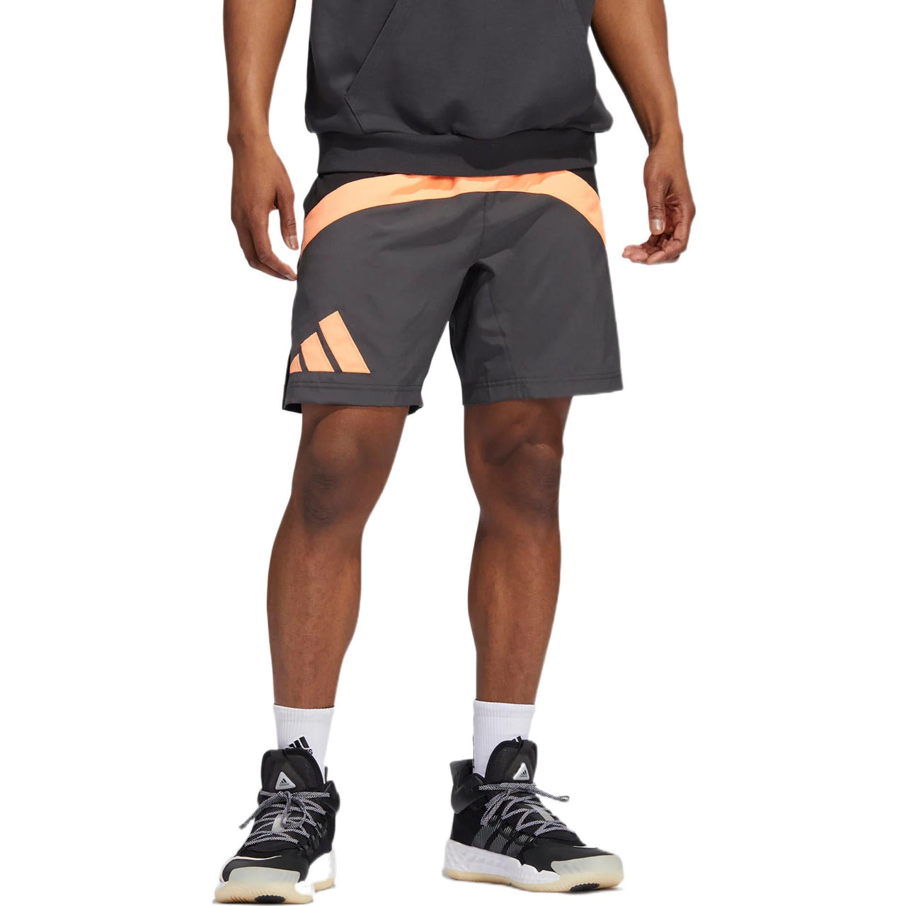 adidas Galaxy Stripe Logo Straight Shorts 'Grey' IC1954