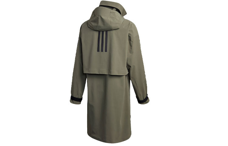 adidas Casual Sports Windproof Stay Warm Hooded Jacket Green GD9427