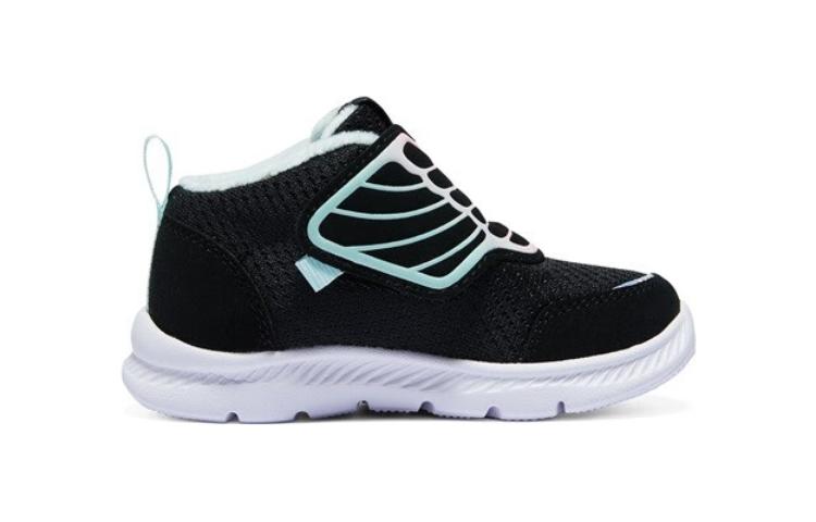(TD) Skechers Comfy Flex Shoes 'Black Sky Blue' 303017N-BLK