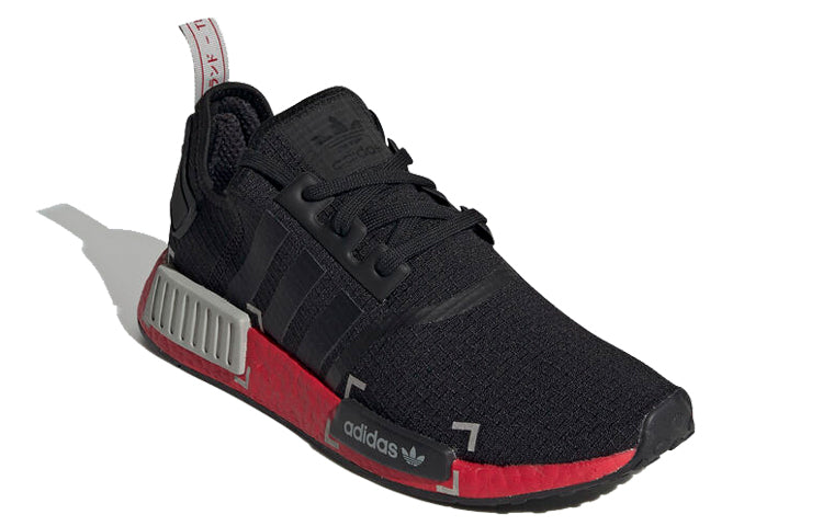 adidas NMD_R1 'Black Grey Scarlet' FV3907