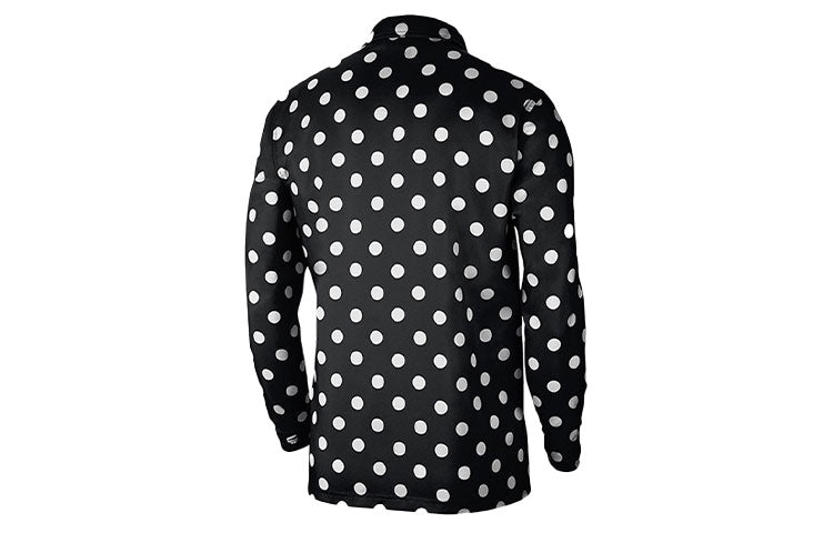 Nike Loose polka dots Printing Woven Shirt Tops Jacket Black CQ8924-010