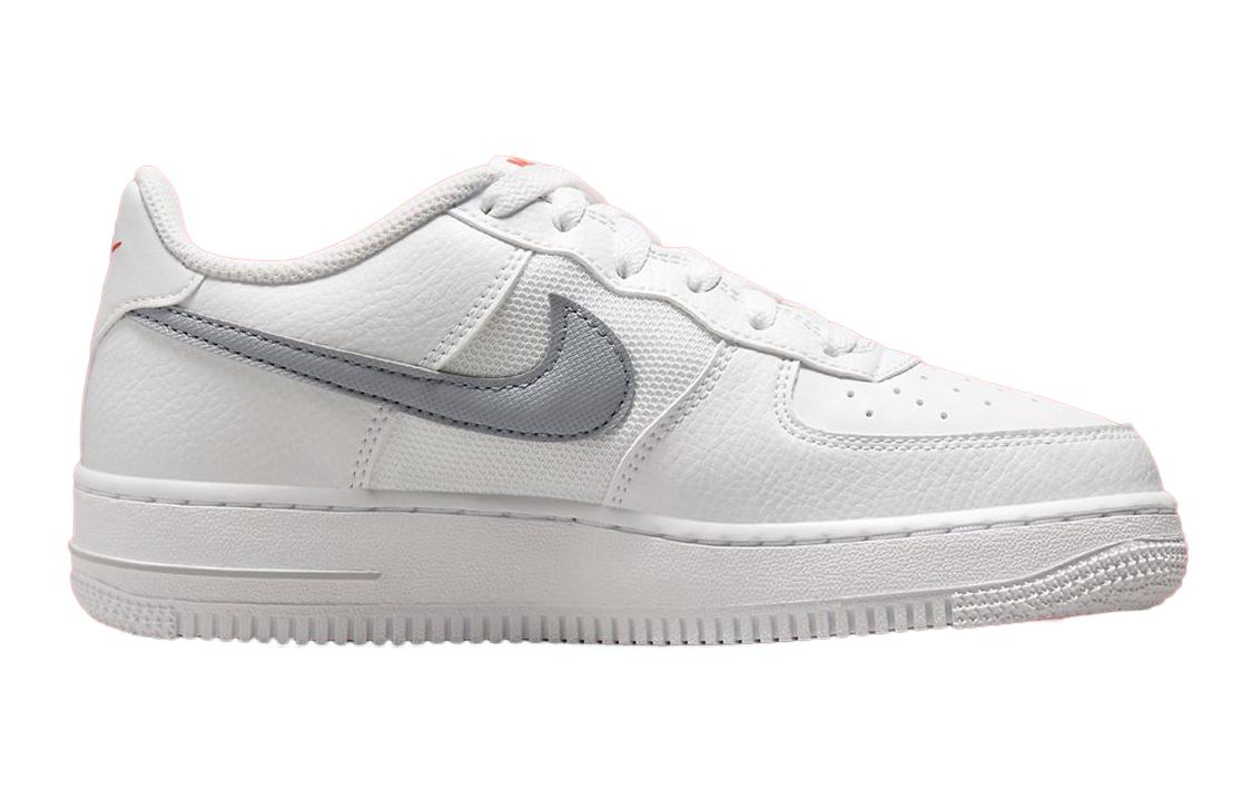 (GS) Nike Air Force 1 Low 'White Grey Red' FD9772-100