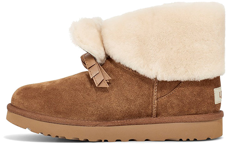 (WMNS) UGG Classic Mini II CNY(Chinese New Year) Snow boots Chestnut 1109735-CHE