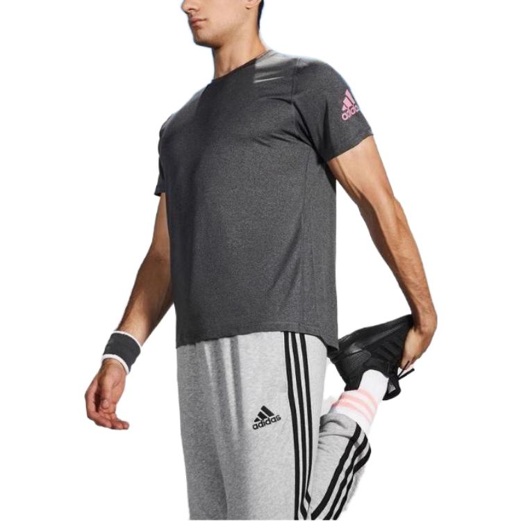 adidas FreeLift Ultimate AEROREADY Designed 2 Move Sport T-shirt 'Black Melange Pink' GU2779