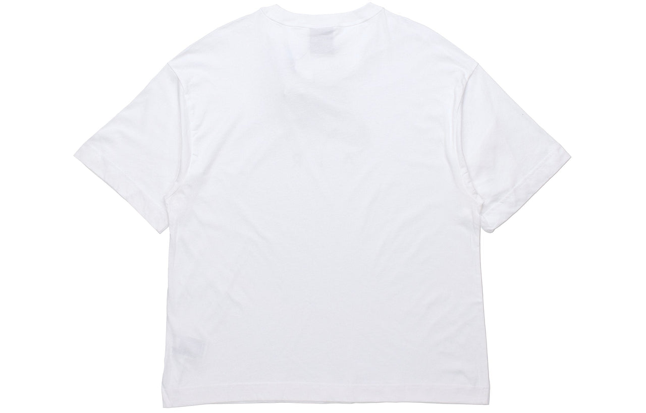 (WMNS) Nike Air Alphabet Logo Printing Sports Round Neck Pullover Short Sleeve White T-Shirt CJ3106-100