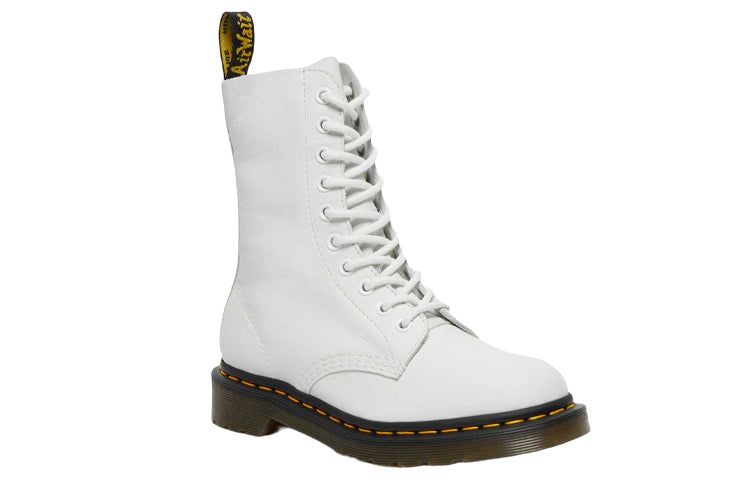 (WMNS) Dr. Martens 1490 Virginia Leather High Boots 'White' 27261113