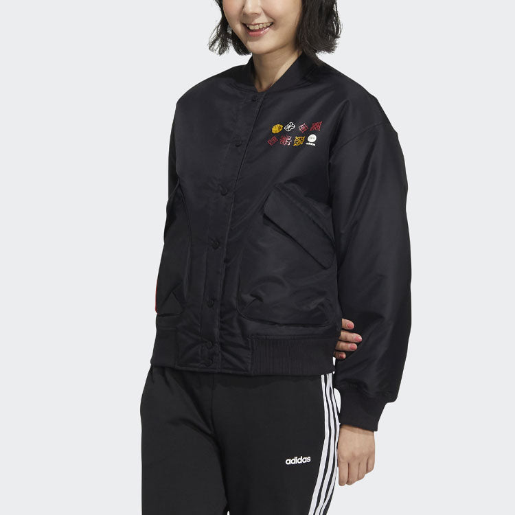 (WMNS) adidas Neo CNY PAD Jackets 'Black' HM7484