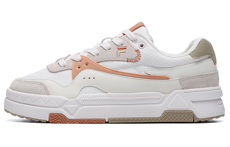 (WMNS) FILA FUSION Low-Top Skate Sneakers 'White Orange' T12W145107FSS